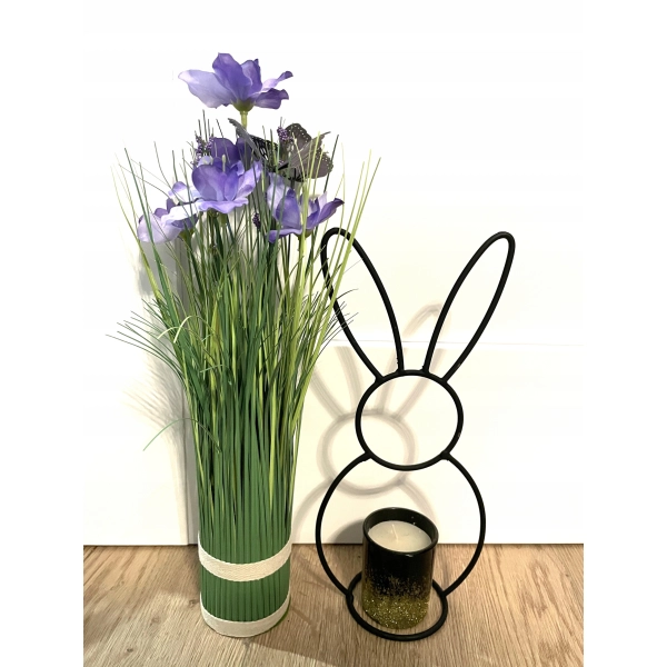 Zając wyjątkowy Królik Wielkanoc Loft ozdoba figurka duży 30cm Zajączek