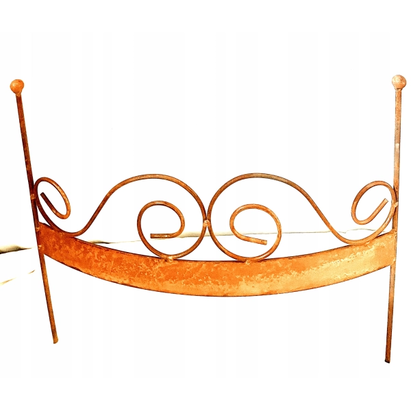 Płot OGRÓD ozdoba do hortensji obrzeże metalowe solidne podpora zaokrąglone 50x60cm
