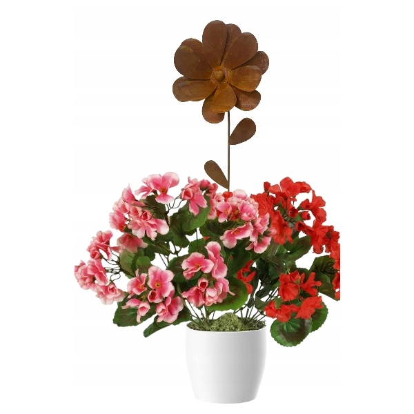 Stylowy KWIAT OGRÓD DONICZKA ozdoba średnica 20cm wysokość 60cm wazon