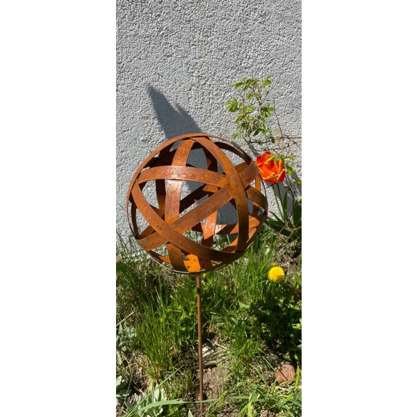 Kula dekoracja rustykalna polska 20cm na piku 40cm