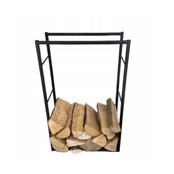 Stojak regał na drewno kominkowe metalowy LOFT POLSKI pojemny solidny 100cm