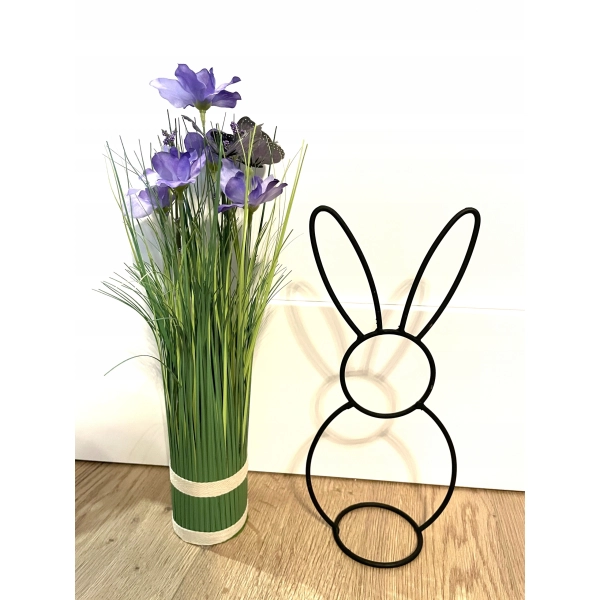 Zając Królik Wielkanoc Loft ozdoba figurka metalowy polska 30cm Zajączek