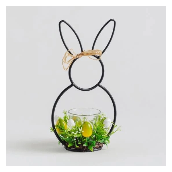 Zając wyjątkowy Królik Wielkanoc Loft ozdoba figurka 30cm Zajączek