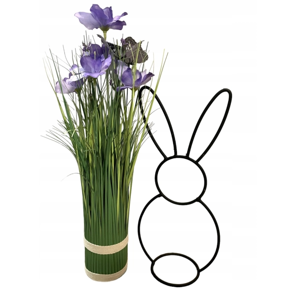 Zając wyjątkowy Królik Wielkanoc Loft ozdoba figurka duży 30cm Zajączek