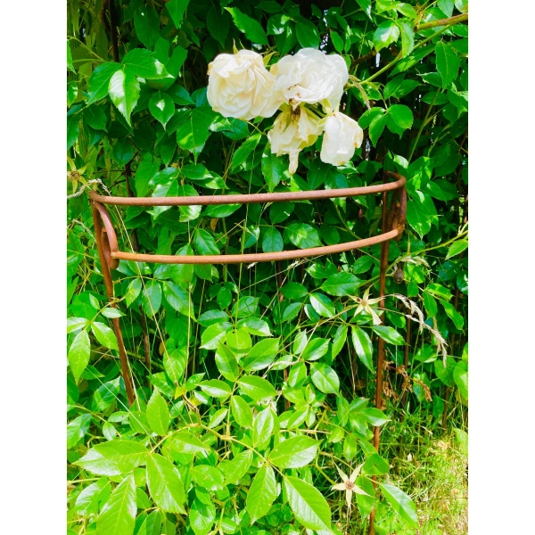 Stylowa Podpora do hortensji roślin krzewów Podpórki średnica 50 cm wysokość 80cm półokrągła