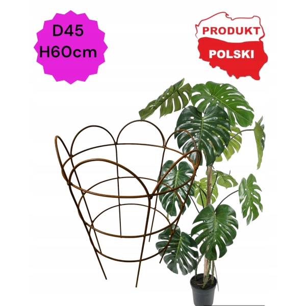 Podpora hortensji kwiatów roślin pergola 60cm róż monstera podpórki piwonii