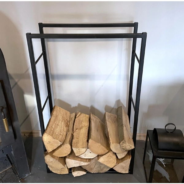 Stojak regał na drewno kominkowe metalowy LOFT POLSKI pojemny solidny 100cm