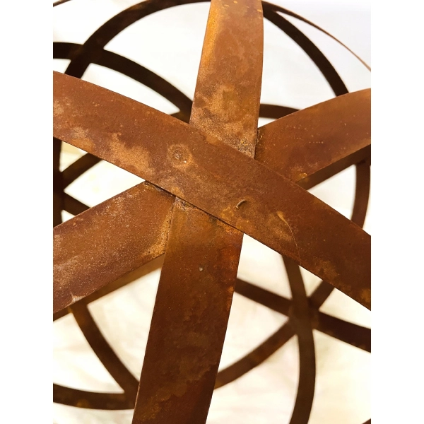 Kula XL dekoracja ogrodowa metalowa rustykalna 50cm