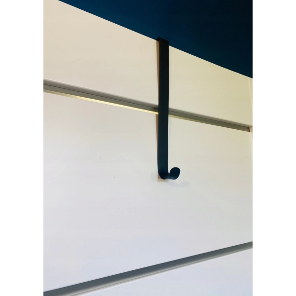 Uchwyt, WIESZAK na drzwi, haczyk na szafę organizer 29cm metalowy + taśma