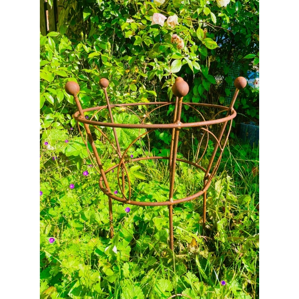 Podpora do roślin krzewów piwonii hortensji podpórki średnica 50cm wysokość 60cm styl 4 SZTUKI