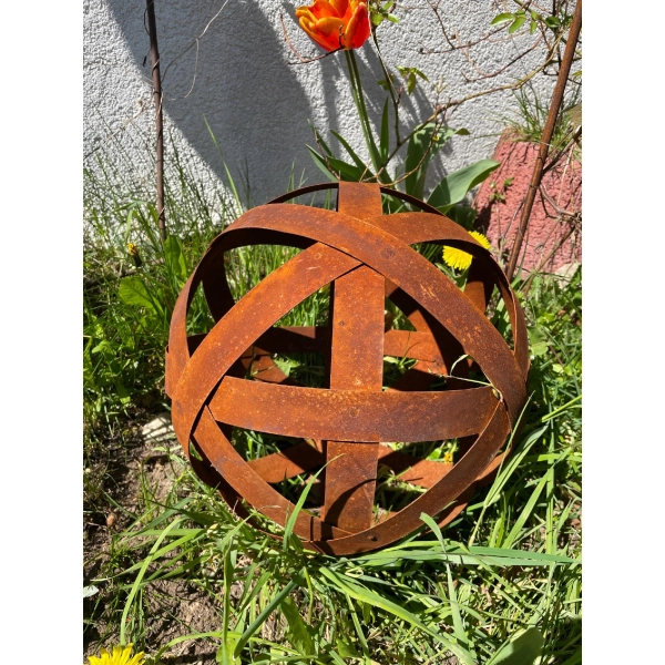 Kula dekoracyjna ogrodowa rustykalna XL 60cm stylowa rzeźba