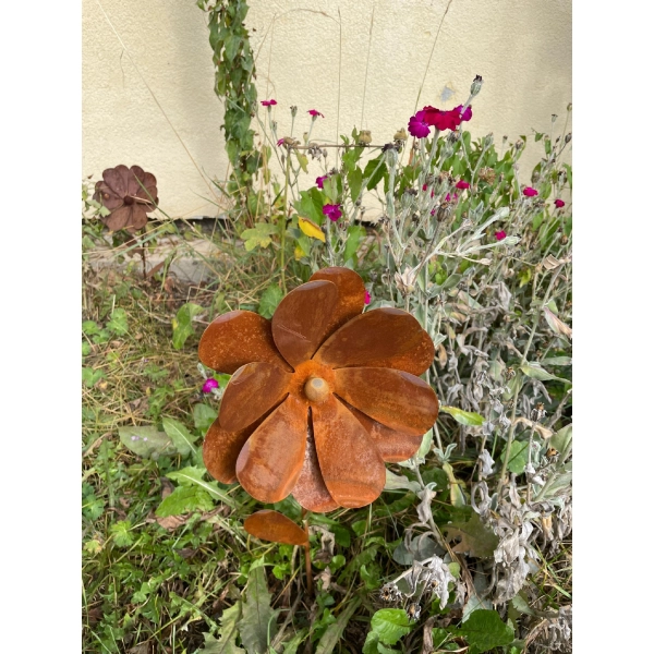 Stylowy KWIAT OGRÓD DONICZKA ozdoba średnica 20cm wysokość 60cm wazon