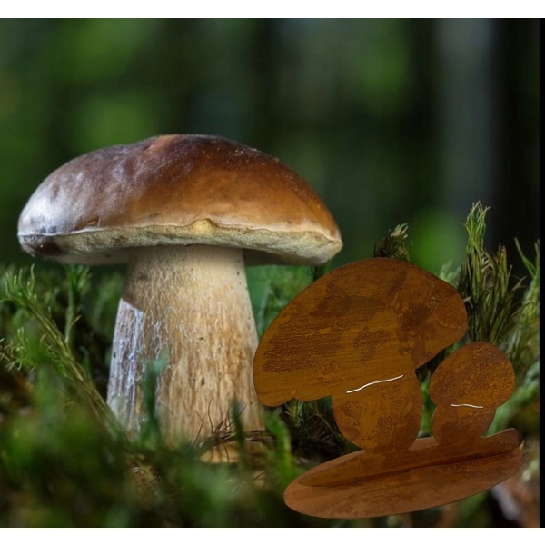 Stylowy borowik grzyb grzybek RUSTYKALNY OGRÓD DONICZKA ozdoba grzyby ozdob