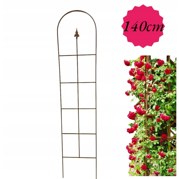 Stylowa Podpora do roślin róż krzewów bluszcz PERGOLA H140cm podpórki mocna