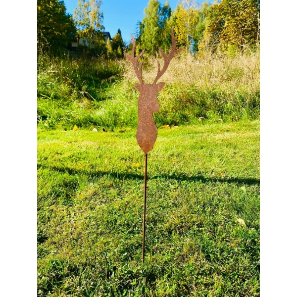 Jeleń Jelonek figurka ozdoba dekoracja doniczka 30cm na piku