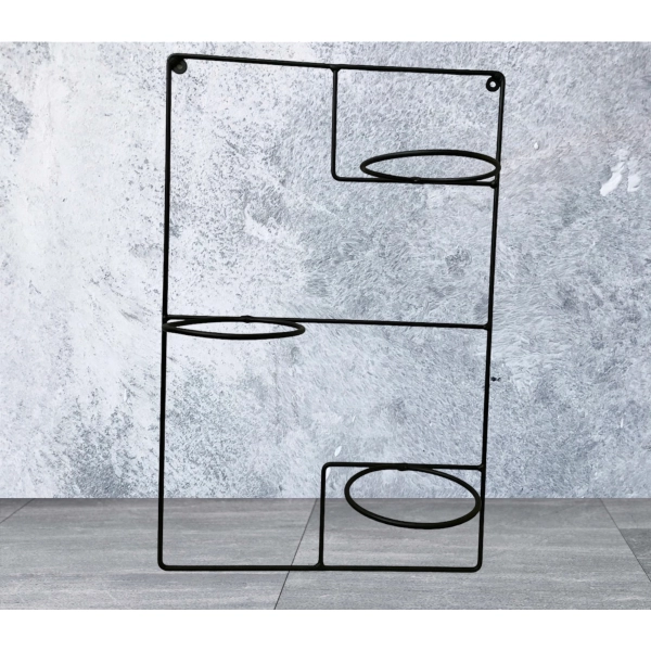 Kwietnik ścienny wiszący potrójny LOFT 3x13,5cm doniczka polski 62x40x14