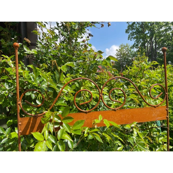 Podpora metalowa roślin krzew podpórka obrzeże pergola solidna 60x50cm