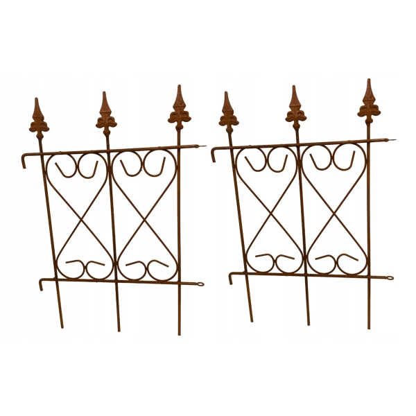podpora ogrodzenie metalowe dekoracyjne obrzeże róż pergola solidne 53x37cm